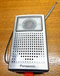 Vtg Panasonic RF-505 Am Fm Transistor Radio Tested/works Missing Battery Cover. Fixed Price $14.95.