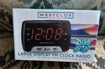 Westclox Alarm Clock Radio With Dual Usb Charger Model 80227WM New Sealed. Fixed Price $18.99.