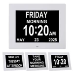 Tmc 8 Inch Digital Dementia Clock For Seniors, Large Calendar With Day Date &.... Fixed Price $59.46.