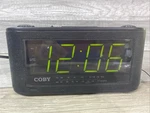 Coby Am Fm Digital Alarm Clock Radio CR-A108 Large Numbers, Works Great. Fixed Price $11.04.