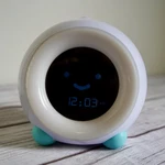 Little Hippo Kids Digital Clock Radio, Alarm, Night Light, White Blue, Modern. Fixed Price $29.99.