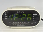 Sony Dream Machine Am/fm Dual Alarm White Clock Radio Model ICF-C318. Fixed Price $19.95.