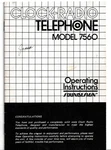 Soundesign Clock-radio Telephone Model 7560 Vintage Operating Instructions. Fixed Price $12.95.