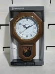 Timekeeper Essex 18.75" Modern Pendulum Wall Clock (faux Wood). Fixed Price $44.99.