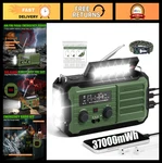 Emergency Weather Radio Hand Crank Solar 10000MAH Noaa Am/fm, Survival Gear & Bl. Fixed Price $73.99.