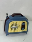 Mini Retro Blue Fm Battery Operated Auto Scan Walgreens Radio #758006 2.5" Vtg. Fixed Price $13.00.
