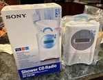 Sony ICF-CD73V Vintage Water Resistant Shower Player Clock Fm Weather Radio. Fixed Price $179.99.