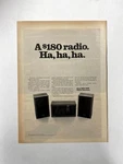 Original 1968 Sony 8FS-50W Stero Reciever Vintage Advertisement. Fixed Price $14.99.