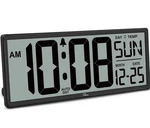 14.5'' Large Digital Wall Clock Battery Operated With Jumbo Numbers, Temp. Fixed Price $21.99.