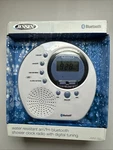 Jensen JWM-160 Water-resistant Digital Am/fm Bluetooth Shower Clock Radio. Fixed Price $43.58.