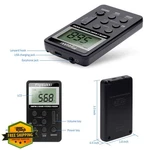 Flyoukki Pocket Mini Radio Am Fm Digital Tuning Rechargeable Black. Fixed Price $27.99.