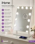 Ihome Hollywood Vanity Mirror Bluetooth Speakers Led Lights White New. Fixed Price $79.99.