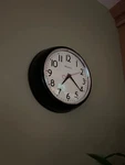9.5 In. Red Retro Wall Clock Westclox Kitchen Quartz Round Lens Decoration. Fixed Price $22.87.