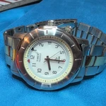 Timex Indiglo Alarm Quartz Wristwatch Silver Band White Dial Analog. Fixed Price $34.99.