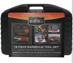 Mr. Bar-b-q 18-PIECE Deluxe Grill Tool Set With Wooden Handles Stainless Steel. Fixed Price $39.95.