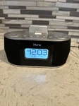 Black Ihome ID38 Apple Docking Station Dual Alarm Clock Radio. Fixed Price $24.99.