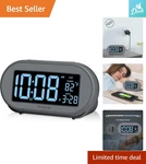 Smart Bedside Clock With Usb Port, Snooze Function & Temperature Display. Fixed Price $49.99.