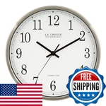 La Crosse Technology Inch Atomic Analog Wall Clock Aluminum WT-3126B. Fixed Price $60.71.