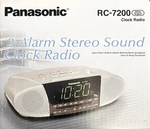 Panasonic RC-7200 Alarm Clock Radio Dual Am/fm Corded Free S&h. Fixed Price $58.00.