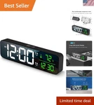 Contemporary Digital Clock With Multi-display: Time, Date & Perfect Gift. Fixed Price $46.79.