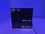 Sharper Image Led Light-up Word Clock Iconic Design Electronic Usb Ac Adapter. Fixed Price $19.95.