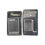 Soundmaster Vintage Transistor Am Radio Model 70 With Earphone & Original Box. Fixed Price $32.50.
