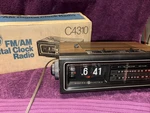 General Electric C4310 Flip Clock Radio With Alarm Excellent W/box. Fixed Price $259.00.