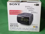 New Vtg Sony Dream Machine ICF-C112 Black Fm/am Clock Radio Read. Fixed Price $79.99.