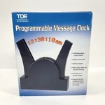 Tde Systems Programmable Led Message Clock Floating Works. Fixed Price $44.88.