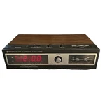 Hitachi Clock Radio KC-541H Brown Woodgrain Excellent Vintage Am Fm Led. Fixed Price $39.99.