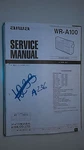 Aiwa WR-A100 Service Manual Original Repair Book Stereo Radio. Fixed Price $19.98.