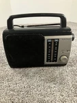 Radioshack Model: 12-826 Portable Am/fm Black Silver Headphone Jack Ac/dc. Fixed Price $17.99.