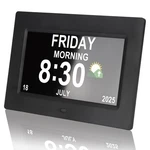 Clocks For Seniors - 7" Digital Alarm With Large Display 8 Custom Ala.... Fixed Price $45.31.