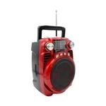 Supersonic SC-1390BT Red Portable Rechargeable Speaker +bluetooth +4-BAND Radio. Fixed Price $23.95.
