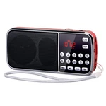 Prunus J-189 Bluetooth Am Fm Radio, Small X W H: 5 2.4 Inch, Red. Fixed Price $26.40.