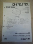 Sony Service Manual ICF-C723/C723L Clock Radio Original Repair. Fixed Price $9.48.