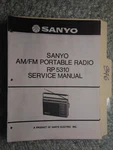 Sanyo Rp 5310 Service Manual Original Repair Book Am/fm Radio Portable 2 Band. Fixed Price $19.99.