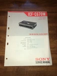 Sony ICF-C670W Fm-am Digital Clock Radio Original Service Manual Schematic L089. Fixed Price $27.95.
