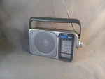 Qfx R-24 AM/FM/SW1/SW2 Retro-styled 4-BAND Mini Radio +built-in Speaker. Fixed Price $9.95.