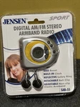 New Jensen Sport Digital Am/fm Stereo Armband Radio Silver Yellow SAB-55. Fixed Price $45.99.