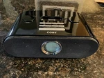 Coby CS-MP125 Alarm Clock Stereo Ipod Docking Station. Fixed Price $19.99.