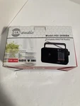 Home Portable Am/fm Radio, Battery Operated, Ac Power M# HDI-2600BK. Fixed Price $29.99.