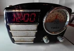 Vintage Timex Alarm Clock Radio T247B Black Silver. Fixed Price $14.00.