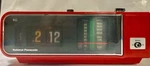 National RC-623 Panasonic Radio With Flip Clock Am/fm Red Vintage Japan Used. Fixed Price $140.00.