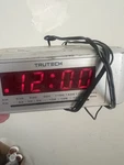 Trutech Vintage Am / Fm Clock Alarm Radio Model CR19 - 9V Battery Backup. Fixed Price $15.00.