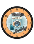Personalized Clock - Laundry Room, Service, House Warming, Orange. Fixed Price $29.99.