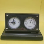 Desk Clock With Thermometer Target Black. Fixed Price $24.99.