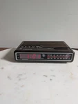 Vintage Digital Clock Radio Model 7-4612B Faux Woodgrain Red Led Alarm. Fixed Price $27.00.