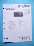 Service Manual Guide For Sony ICF-SW600, Original. Fixed Price $18.60.