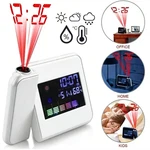 Projection Alarm Clock Weather Station Thermometer Temperature Humidity Monitor. Fixed Price $10.19.
